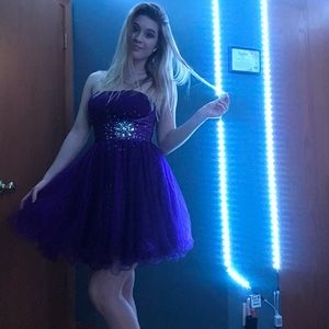 Purple homecoming dress